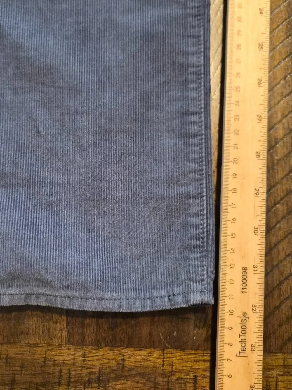 J Crew 484 Corduroy Pants Mens 31x32 Blue Slim Cotton Stretch Casual G487